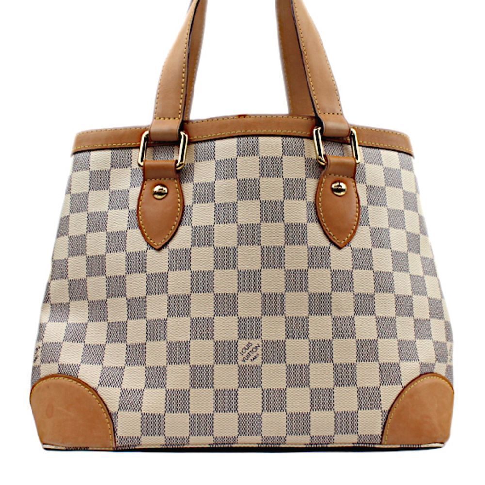 Louis Vuitton Damier Azur White Hampstead PM Tote Bag